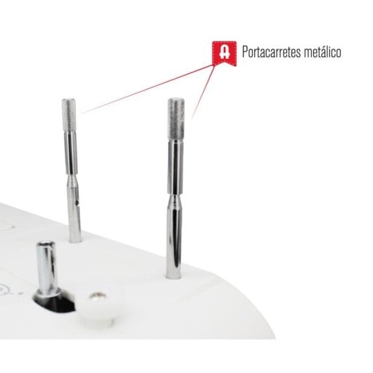 Máquina de Coser Alfa 70W Chasis Metálico 10 Puntadas LED Set Accesorios Profesional