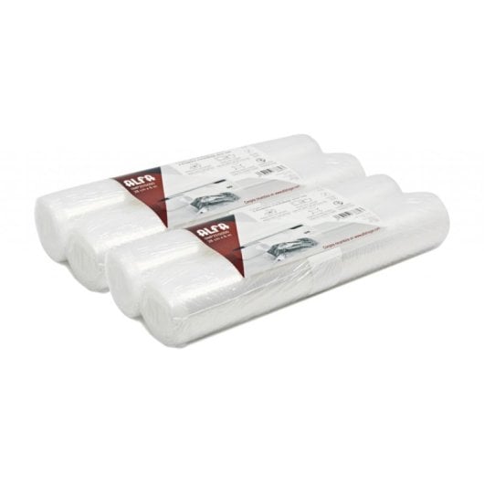 Rollo envasado al vacío Alfa 28cm x 6m pack 4 gofrado microondas BPA Free 5 capas reutilizable