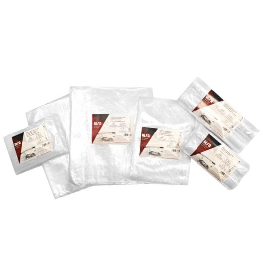 Rollo envasado al vacío Alfa 28cm x 6m pack 4 gofrado microondas BPA Free 5 capas reutilizable
