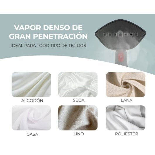 Plancha vertical Alfa 1630W vapor continuo 30g/min dos intensidades cable 2m cepillo