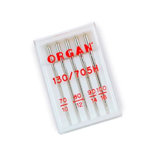 Pack de agujas de coser Alfa sistema 130/705H 8 paquetes 40 unidades especial vaqueros y elásticos