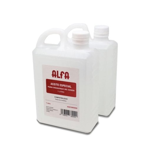 Aceite lubricante Alfa 2x1L incoloro e inodoro para maquinaria y precisión