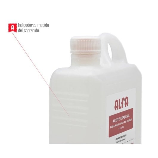 Aceite lubricante Alfa 2x1L incoloro e inodoro para maquinaria y precisión