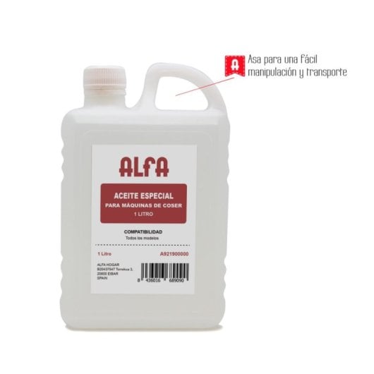 Aceite lubricante Alfa 2x1L incoloro e inodoro para maquinaria y precisión