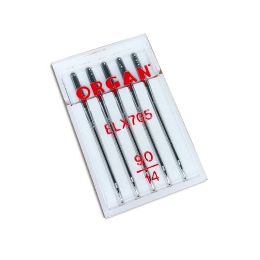 Pack de Agujas Alfa ELx705 para Remalladora Overlock 2x10 Nº 80 y 2x10 Nº 90