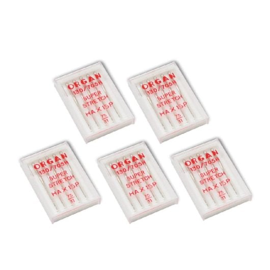 Aguja Stretch Alfa Nº 75 Sistema 130/705H 5 Pack 25 Unidades para Costura Elástica