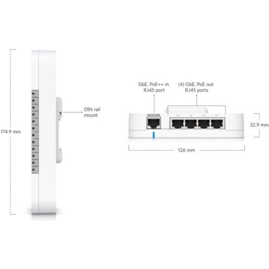 Controle de Acesso Ubiquiti UniFi UA-G2-SK Cartão NFC 4 Portas IP55 PoE++ Alta Segurança