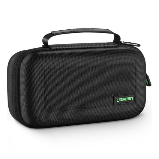 Étui de transport Ugreen LP145 EVA Oxford noir pour Nintendo Switch avec 10 cartouches et accessoires