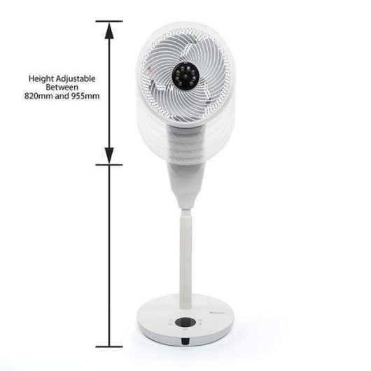 MEACO MeacoFan 1056P Ventilateur sur pied ultra-silencieux, hauteur réglable, 29 dB, faible consommation