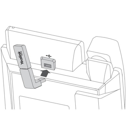 Adaptateur DECT Yealink DD10K transformant les T41S/T42S en 4 casques Plug-and-Play