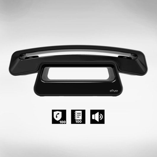 Telefono cordless DECT vivavoce Alcatel ePure Iconic con blocco chiamate Vintage