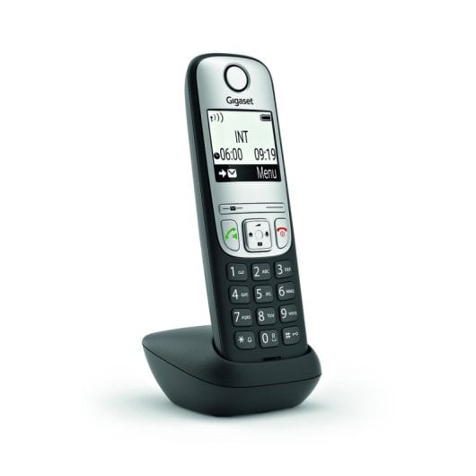 Telefone DECT sem fios Gigaset A690HX preto, mãos-livres, bloqueio de chamadas, bateria de 14 horas
