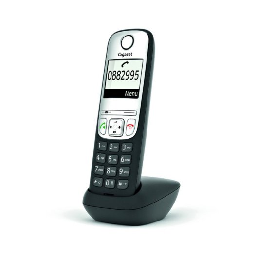 Telefone DECT sem fios Gigaset A690HX preto, mãos-livres, bloqueio de chamadas, bateria de 14 horas