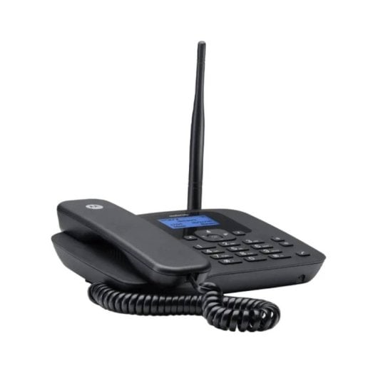 Teléfono fijo Motorola FW410L 4G 2000 contactos LCD 2,2? Altavoz SMS Negro