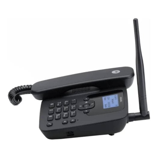 Teléfono fijo Motorola FW410L 4G 2000 contactos LCD 2,2? Altavoz SMS Negro