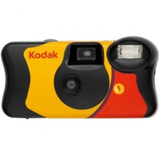 Cámara desechable Kodak FunSaver 39 exposiciones ISO 800 Flash 24 mm Compacta Ligera