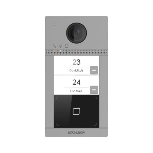 Videoportero Hikvision DS-KV8413-WME1(C) 2MP WiFi PoE IR 2 Botones Lector Mifare IP65
