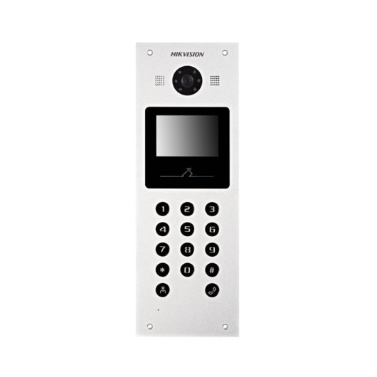 Interphone vidéo IP Hikvision DS-KD3003-E6 2MP WiFi 14 boutons IR MF/Pin Double relais IP65
