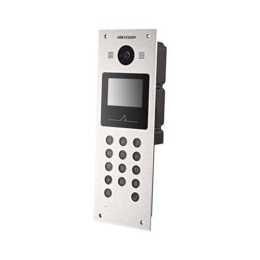 Interphone vidéo IP Hikvision DS-KD3003-E6 2MP WiFi 14 boutons IR MF/Pin Double relais IP65