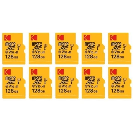Tarjeta de memoria Kodak Micro SDXC 128GB con adaptador SD pack 10 unidades