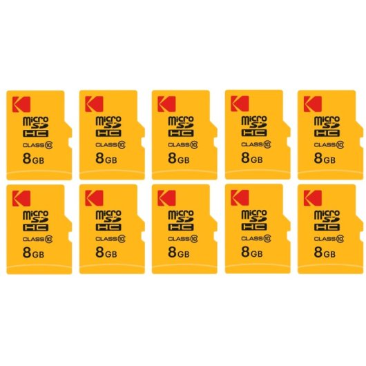 Kodak 8GB Micro SDHC-Karte mit High Speed Adapter