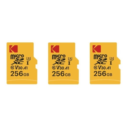 Tarjeta MicroSD Kodak 256GB Clase 10 alto rendimiento con adaptador
