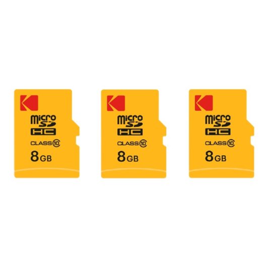 Tarjeta MicroSD Kodak 8GB con adaptador Alta velocidad y fiabilidad