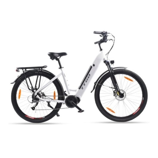 Bicicleta eléctrica Alfa Torque 70Nm 36V 20Ah 90km HID Aluminio LED LCD Blanca