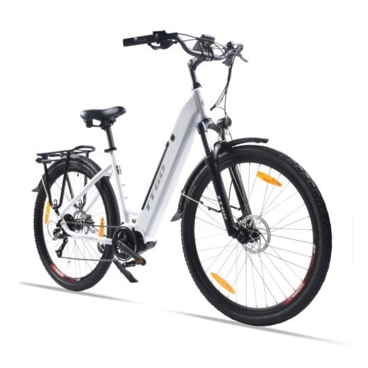 Bicicleta eléctrica Alfa Torque 70Nm 36V 20Ah 90km HID Aluminio LED LCD Blanca