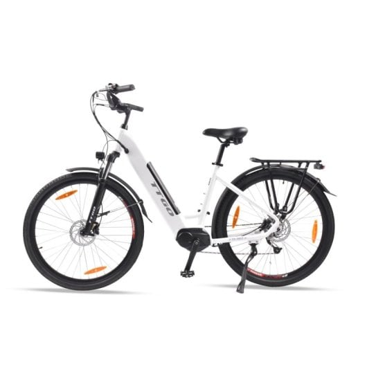Bicicleta eléctrica Alfa Torque 70Nm 36V 20Ah 90km HID Aluminio LED LCD Blanca