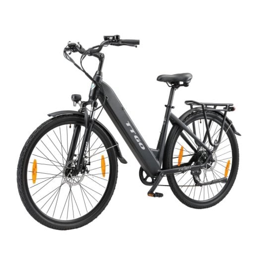 Alfa 250 W 36 V 20 Ah Elektrofahrrad, 100 km Reichweite, LCD-Scheibenbremsen, Schwarz