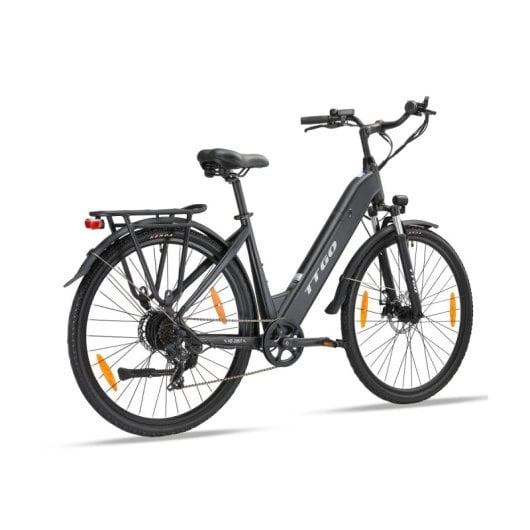 Alfa 250 W 36 V 20 Ah Elektrofahrrad, 100 km Reichweite, LCD-Scheibenbremsen, Schwarz