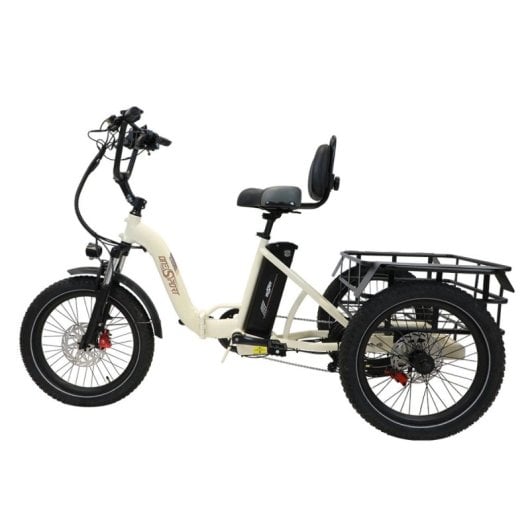 Tricycle électrique OneSport avec batterie amovible 48V 13Ah, pneus 20x3.0, cadre bas, pliable