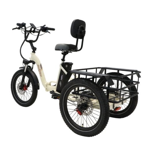 Tricycle électrique OneSport avec batterie amovible 48V 13Ah, pneus 20x3.0, cadre bas, pliable