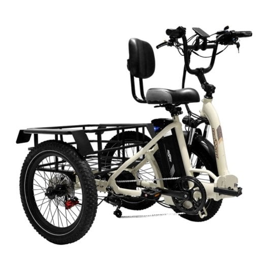 Tricycle électrique OneSport avec batterie amovible 48V 13Ah, pneus 20x3.0, cadre bas, pliable