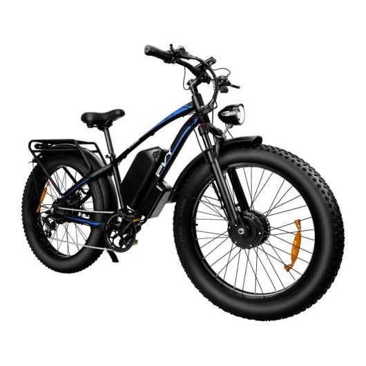 Bicicletta elettrica PVY MAX26 doppio motore 1200W freni idraulici pneumatici 26" Shimano 7V