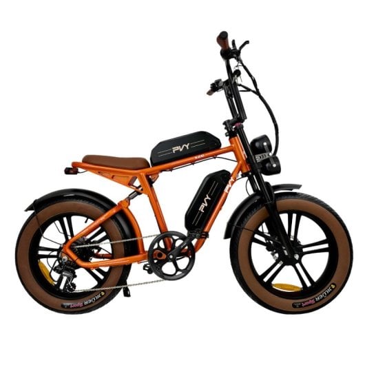 Bicicleta eléctrica PVY X20 48V 30Ah 80Nm Motor de buje doble batería Li-Ion CE