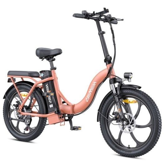 Bicicleta eléctrica HillMiles MilePort 1 250W 36V13Ah 20? Shimano 7 velocidades Rojo