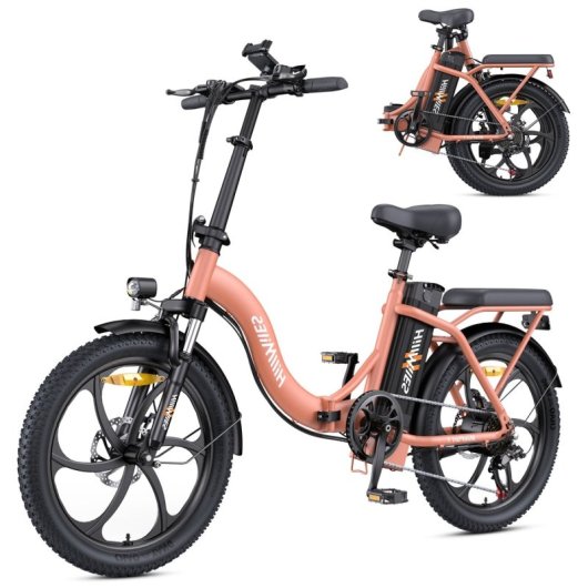 Bicicleta eléctrica HillMiles MilePort 1 250W 36V13Ah 20? Shimano 7 velocidades Rojo