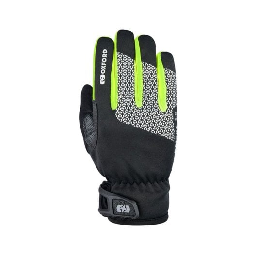 Gants Oxford Bright 3.0 M imperméables, réfléchissants, paume rembourrée, écran tactile, noirs