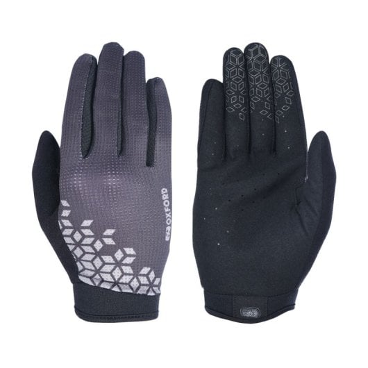 Oxford Switchback M Schwarzer Handschuh mit elastischem Handgelenk, einlagiger Handfläche und Silikongreifern