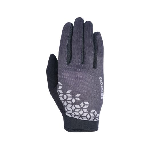 Oxford Switchback M Schwarzer Handschuh mit elastischem Handgelenk, einlagiger Handfläche und Silikongreifern
