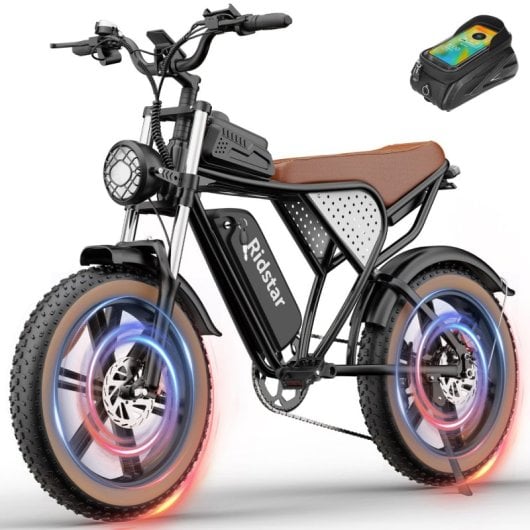 Ridstar Q20 750W Fatbike 20x4,0" vollgefedertes All-Terrain-Elektrofahrrad