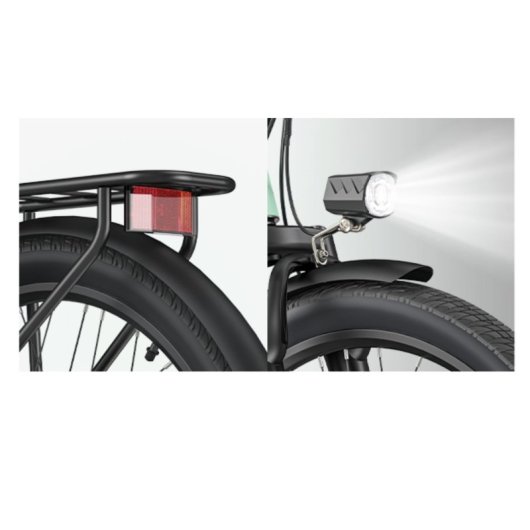 Bici elettrica HillMiles 250W 36V 13Ah con sensore di coppia, pneumatici 26x1,95