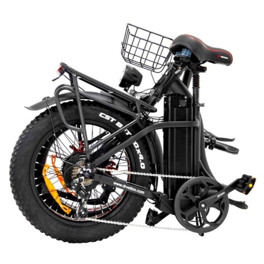 DRVETION Faltbares Elektrofahrrad, 750-W-Motor, 48 V, 20 Ah, Shimano 7 V, Reifen 20 x 4,0, Schwarz