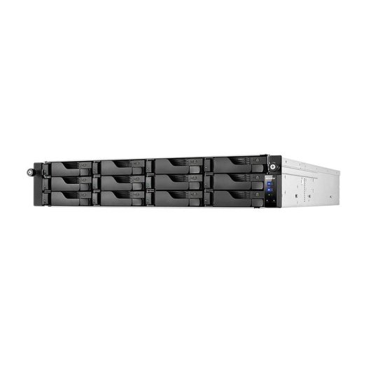 NAS rack Asustor 12 bahías 8GB DDR4 Intel Atom C3538 2U SATA 6Gb/s hasta 128TB