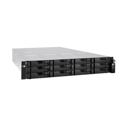 NAS rack Asustor 12 bahías 8GB DDR4 Intel Atom C3538 2U SATA 6Gb/s hasta 128TB