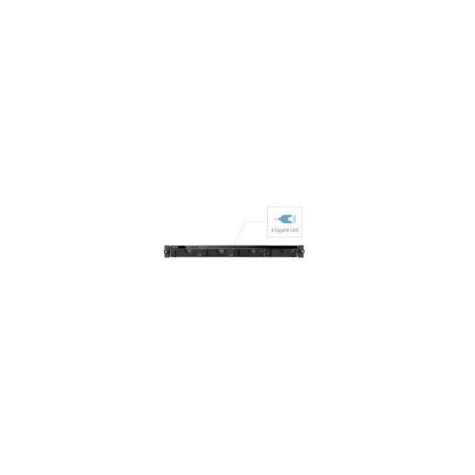 Servidor NAS 1U rackable Asustor 4 bahías Intel Celeron Quad-Core DDR3L ampliable AES256 AS6204RS