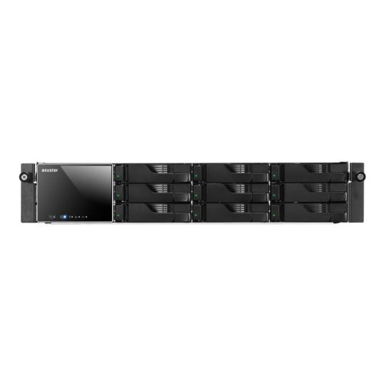 Servidor NAS rack 2U Asustor 9 bahías Intel Atom 1GB DDR3 SATA III Hot-Swap RAID redundante