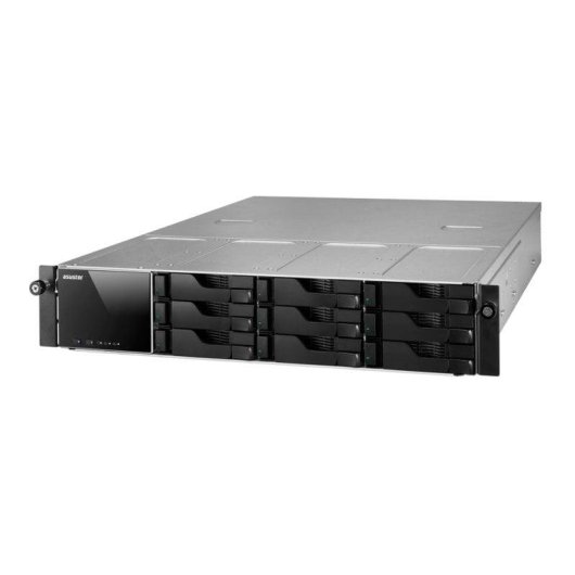 Servidor NAS rack 2U Asustor 9 bahías Intel Atom 1GB DDR3 SATA III Hot-Swap RAID redundante